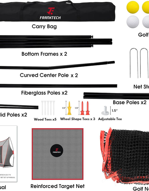 Load image into Gallery viewer, Golf Hitting Net Heavy Duty Golf Practice Net for Backyard Driving Golf Net with High Impact Chipping Hitting Target Golf Driving Practice Net Include Carry Bag Golf Balls for Indoor Outdoor
